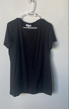Load image into Gallery viewer, Calvin Klein Womens Black Short Sleeve Crew Neck Long Pullover T-Shirt Size L
