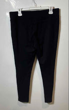 Load image into Gallery viewer, Loft Womens Black Pull On Flat Front Stretch Straight Leg Pockets Ankle Pants L
