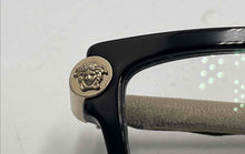 Load image into Gallery viewer, Authentic Versace Women's Black Beige Gold-Tone Glasses With Case
