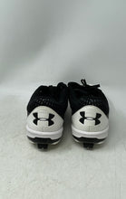 Load image into Gallery viewer, Under Armour Mens Ignite Low ST 3000354 Black White Metal Baseball Cleats Sz 8.5
