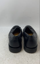 Load image into Gallery viewer, Sandro Moscoloni Mens Black Leather Kiltie Tassel Loafer Shoes Size 10D
