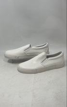 Load image into Gallery viewer, Express Mens White Leather Low Top Closed Toe Slip-On Sneaker Shoes Size 10
