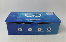 Load image into Gallery viewer, Dipuki Blue Black Glass Panoramic Crystal Clear Snorkel Mask Set Open Box
