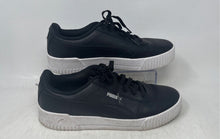 Load image into Gallery viewer, Puma Womens Carina L Black White Low Top Lace-Up Sneaker Shoes Size 11
