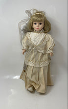 Load image into Gallery viewer, Beige Gold Wings Star Embroidery 16 Inch Angel Collector Porcelain Doll
