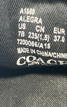 Load image into Gallery viewer, Coach Womens Alegra A1688 Black Canvas Low Top Slip-On Sneaker Shoes Size 7B
