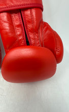 Load image into Gallery viewer, YAG Mens Red Leather Punching Sparring Beginners Training 12oz Boxing Gloves
