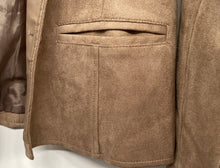 Load image into Gallery viewer, AG Milano Womens Taupe Long Sleeve Pockets Collared Button Front Jacket Size XL
