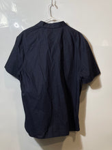 Load image into Gallery viewer, Perry Ellis Mens Black Dotted Print Cotton Short Sleeve Button-Up Shirt Size XL
