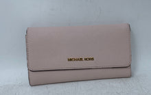 Load image into Gallery viewer, Michael Kors Womens Blush Color Inner Pocket Card Holder Snap Tri-Fold Wallet
