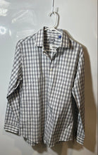 Load image into Gallery viewer, Kenneth Cole Reaction Mens White Plaid Long Sleeve Dress Shirt Size 15 32/33
