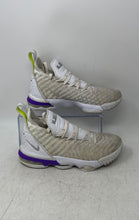 Load image into Gallery viewer, Nike Boys LeBron 16 AQ2465-102 White Purple Lace-Up Low Top Sneakers Shoes Sz 4Y
