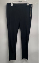Load image into Gallery viewer, Ann Taylor Womens Black Flat Front Skinny Leg Side Zip Ankle Pants Size 10
