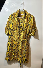 Load image into Gallery viewer, New York &amp; Company Womens Multicolor 3/4 Sleeve Collared Shirt Dress Size M

