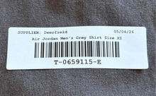 Load image into Gallery viewer, Air Jordan Mens Gray Short Sleeve Crew Neck Oversized Fit Pullover T-Shirt Sz XS
