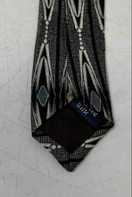 Load image into Gallery viewer, Gianfranco Ruffini Mens Gray Abstract Geometric Silk Adjustable Pointed Tie
