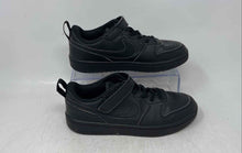 Load image into Gallery viewer, Nike Kids Court Borough Recraft Low Black Leather Sneaker Shoes Size 2.5Y
