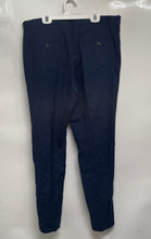 Load image into Gallery viewer, Perry Ellis Portfolio Mens Navy Blue Slash Pockets Slim Fit Dress Pants Sz 34X29
