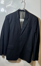 Load image into Gallery viewer, Banana Republic Mens Black Pinstripe Pockets Three-Button Blazer Jacket Size 40R
