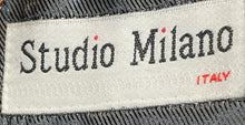 Load image into Gallery viewer, Studio Milano Mens Navy Blue Long Sleeve Notch Lapel Two-Button Blazer Size 40R
