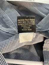 Load image into Gallery viewer, Banana Republic Mens Blue Geometric Cotton Collared Button-Up Shirt Size Large
