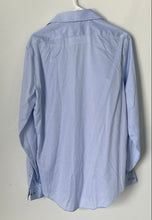 Load image into Gallery viewer, Calvin Klein Mens Light Blue Slim Fit Performance Non-Iron Dress Shirt Size 15.5
