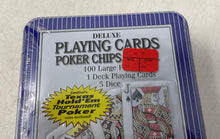 Load image into Gallery viewer, Cardinal Deluxe Playing Cards Poker Chips And Dice Set Texas Hold'Em Sealed
