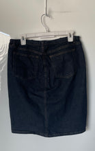 Load image into Gallery viewer, Calvin Klein Jeans Womens Black Denim Belt Loops Straight &amp; Pencil Skirt Size 6
