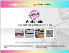 Load image into Gallery viewer, Authentic Hugo Boss Women's Shiny Black Sunglasses
