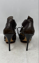 Load image into Gallery viewer, L.A.M.B Womens Jaco Brown Leather Stiletto Heel Strappy Sandals Size 9 M

