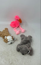 Load image into Gallery viewer, Ty Beanie Babies Pinky The Flamingo Mel The Koala Plushies Toys 3 Pcs With Tag

