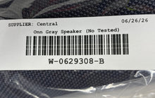 Load image into Gallery viewer, Onn. Gray Rugged Bluetooth Wireless Portable Speaker System No Tested
