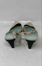 Load image into Gallery viewer, Gianni Bini Womens Beige Leather Square Toe Block Ankle Strap Heels Size 9.5M
