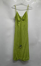 Load image into Gallery viewer, H&amp;M Womens Green Sleeveless Collarless Spaghetti Straps Slip Dress Size Medium
