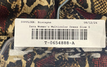 Load image into Gallery viewer, Zara Womens Multicolor Long Sleeve V-Neck Ruffle Hem Mini Dress Size Small
