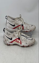 Load image into Gallery viewer, Nike Kids Alpha Menace 3 Shark White And Red Football Cleats Size 4.5Y
