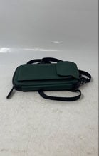 Load image into Gallery viewer, Duchamp London Womens Green Black Adjustable Crossbody Strap Phone Wallet
