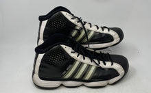 Load image into Gallery viewer, Adidas Mens Pro Model G21123 Black White Lace-Up Sneaker Shoes Size 11.5
