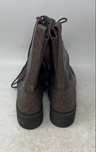 Load image into Gallery viewer, Michael Kors Womens Bryce Brown Leather Lace-Up Combat Boots Size 10M
