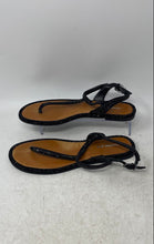 Load image into Gallery viewer, Gianni Bini Womens Avellia Black Embellished Ankle Strap Thong Sandals Size 8M
