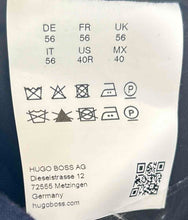 Load image into Gallery viewer, Hugo Boss Mens Blue Wool Flat Front Slash Pocket Straight Leg Dress Pants Sz 40R
