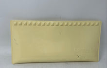 Load image into Gallery viewer, Carmen Sol Womens Julian Pochette Yellow Studded Magnetic Eyeglass Case
