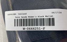Load image into Gallery viewer, Kate Spade New York Womens Black Credit Card Slots Bifold Wallet
