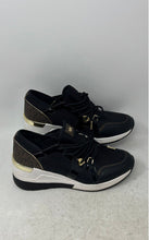 Load image into Gallery viewer, Michael Kors Womens Black Signature Print Lace-Up Sneakers Shoes Size 8M
