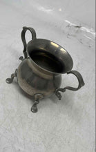 Load image into Gallery viewer, Lot Of 2 Pcs Williamsburg Stieff Pewter Home &amp; Kitchen Cream And Sugar Set
