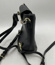 Load image into Gallery viewer, Unbranded Womens Black Faux Leather Adjustable Strap Magnetic Flap Backpack
