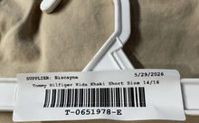 Load image into Gallery viewer, Tommy Hilfiger Boys Khaki Flat Front Drawstring Bermuda Shorts Size L 14/16
