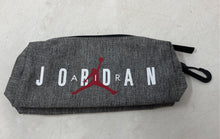 Load image into Gallery viewer, Jordan Kids Gray White Zipper Mini Travel School Pencil Pouch Case

