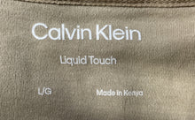 Load image into Gallery viewer, Calvin Klein Mens Khaki Cotton Liquid Touch Short Sleeve Polo Shirt Size Large

