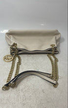 Load image into Gallery viewer, Michael Kors Womens White Leather Bag Charm Chain Strap Shoulder Purse

